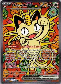 Meowth ex Holo Special Illustration Rare ME03: Perfect Order 121/088 NM - Image 1