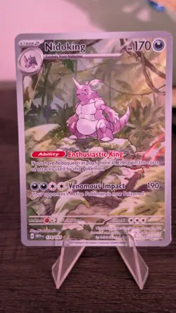 Pokemon TCG Nidoking Scarlet & Violet 151 Illustration Rare Card 174/165 - Image 1