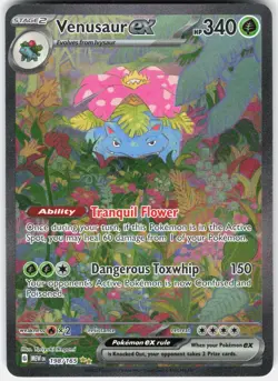 Pokemon Venusaur ex 198/165 Special Illustration Rare 151 Pokemon Holo Near Mint - Image 1