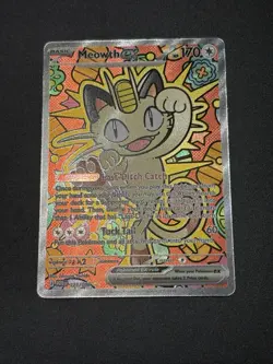 Pokemon TCG Perfect Order Meowth EX Special Illustration Rare SIR #121/088 - Image 1