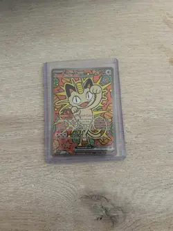 Pokemon TCG Meowth Ex SIR 121/088 (PO) Special Illustration Rare Mint Pulled 8/1 - Image 3