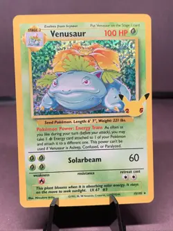 Pokemon TCG Venusaur 15/102 Celebrations Classic Collection Holo Rare NM - Image 1