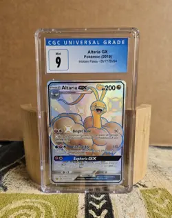 Altaria GX SV77/SV94 Hidden Fates: Shiny Full Art Pokemon Card - CGC 9 MINT - Image 1