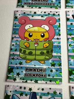 Rare Green Star Pokemon Card Database Christmas Set Poncho Pikachu FULL SET! - Image 5