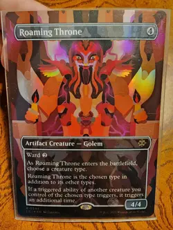 MTG Roaming Throne 0344 Borderless the Lost Caverns of Ixalan Regular Card - Image 1