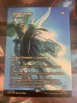 MTG Magic: The Gathering ROAMING THRONE Doom Variant MSH Commander Legends - Image 1