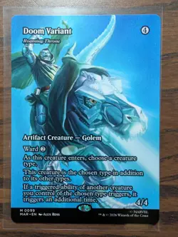 MtG Doom Variant - Roaming Throne Borderless Marvel Eternal-Legal Regular 099 - Image 1
