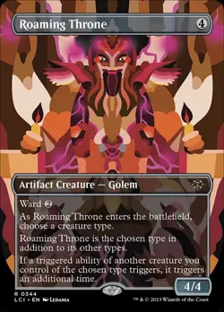 Roaming Throne LCI Showcase Rare MtG Card - Image 1