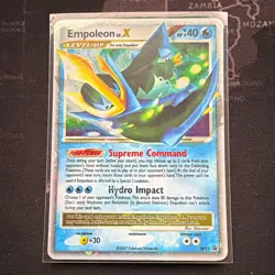 Pokemon TCG Empoleon LV.X DP11 Diamond and Pearl Promo Holo English 2007 140 HP - Image 1