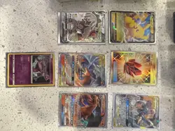 Pokemon Cards, Tag Team Cards, Shiny Full Art V Card, Mewtwo, Sun and Moon - Image 3