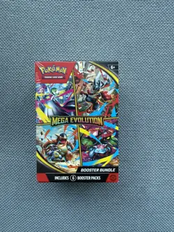 Pokemon Mega Evolution-base set Booster Bundle New Sealed, 1 x 6 Pack TCG Bundle - Image 1