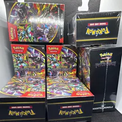 Pokemon TCG Mega Evolution—Pitch Black Booster Bundle Box Sealed, LOT OF 8 - Image 1