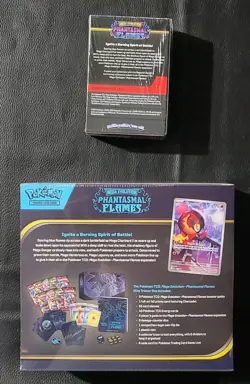 Pokemon TCG Mega Evolution Phantasmal Flames ETB & Booster Bundle Factory Sealed - Image 3