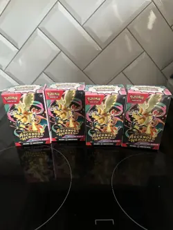 Pokemon TCG Mega Evolution Ascended Heroes Booster Bundle brand new sealed x4 - Image 1