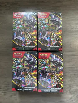 Pokemon TCG Mega-Evolution Pitch Black - Sealed Booster Bundle x 4 - Image 1