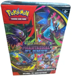 Pokemon TCG: Mega Evolution—Phantasmal Flames Booster Bundle Factory Sealed - Image 1