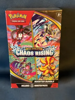 *Sealed Pokemon TCG Mega Evolution Chaos Rising Booster Bundle Pack- 6 Boosters - Image 2