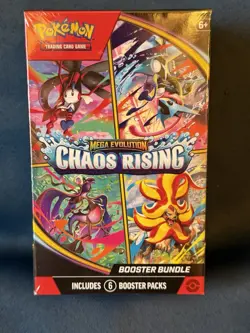 *Sealed Pokemon TCG Mega Evolution Chaos Rising Booster Bundle Pack- 6 Boosters - Image 3