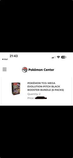 Pokemon(TCG): Mega Evolution Pitch Black Booster Bundle X2 New Sealed ship ASAP✅ - Image 2