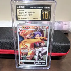 Pokemon Charizard 187/184 S8b VMAX Climax Japanese Character Rare Holo CGC 10 - Image 1
