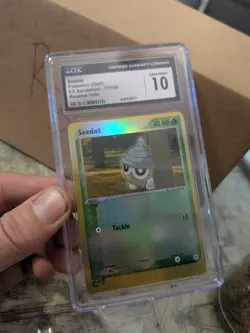 (TOP POP 6) CGC 10 GEM MINT Pokemon Reverse Holo Seedot EX Sandstorm - 77/100 - Image 1