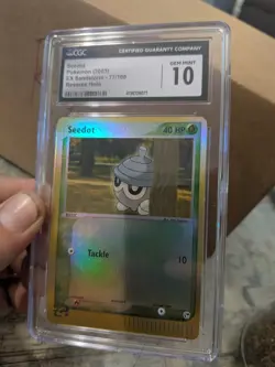 (TOP POP 6) CGC 10 GEM MINT Pokemon Reverse Holo Seedot EX Sandstorm - 77/100 - Image 2
