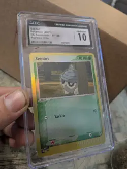 (TOP POP 6) CGC 10 GEM MINT Pokemon Reverse Holo Seedot EX Sandstorm - 77/100 - Image 3