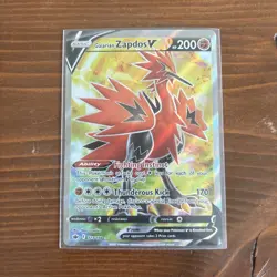 Galarian Zapdos V - 173/198 - Full Art Pokemon Chilling Reign NM - Image 1