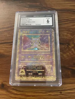 Pokemon Ancient Mew Movie 2000 Promo Miscut Error CGC 6 - Image 1