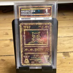 Pokemon Ancient Mew Cosmos Holo Movie Promo Card 2000 Ace Graded 1 - Image 1