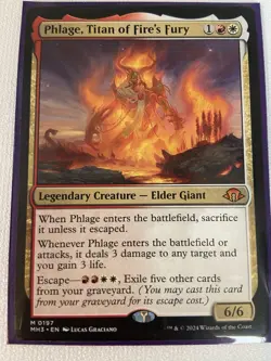 Phlage, Titan of Fire's Fury - MTG - Modern Horizons 3 - Image 1
