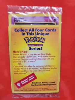 PSA 9 Ancient Mew w/SWIRL Pokemon Movie 2000 w/FREE Mewtwo Promo SEALED - Image 3