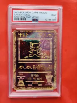 PSA 9 Ancient Mew w/SWIRL Pokemon Movie 2000 w/FREE Mewtwo Promo SEALED - Image 4