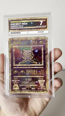Ancient Mew Cosmos Holo Pokemon: The Movie 2000 Promo Ace 7 Near Mint SWIRL TCG - Image 2