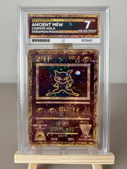 Ancient Mew Cosmos Holo Pokemon: The Movie 2000 Promo Ace 7 Near Mint SWIRL TCG - Image 4