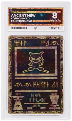 Pokemon TCG Ancient Mew Cosmos Holo 2000 Promo Pokemon Movie Graded NM-MT ACE 8 - Image 1