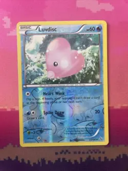 Pokemon Card Luvdisc Flashfire Reverse Holo Uncommon 27/106 Near Mint - Image 1