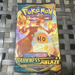 Pokemon TCG Darkness Ablaze Booster Pack 1 Pack/10 Cards English 2020 Charizard - Image 1