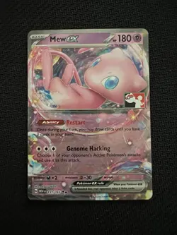 Pokemon Mew EX TCG Scarlet & Violet 151/165 Stamped Play Prize Pack Promo - Image 1