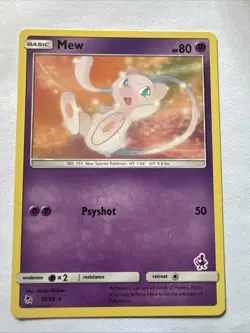 Pokemon TCG Mew 32/68 Hidden Fates Non Holo Rare Card NM Condition - Image 1