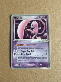 Mew EX 2006 Holon Phantoms Holo Ultra Rare Pokemon TCG Card 100/110 NM/VLP - Image 1