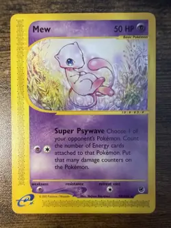 Pokemon TCG Expedition Base Set Mew Card 55/165 Non-Holo Rare Near Mint - Image 1