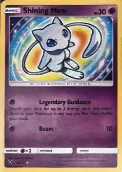 Pokemon TCG Shining Mew Holo Rare Card 40/73 Shining Legends NM - Image 1