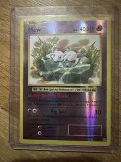 Pokemon Mew TCG Reverse Holo Ultra Rare Card 53/108 XY Evolutions - Image 1