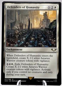 Defenders of Humanity 011/168 Universes Beyond: Warhammer 40K MTG NM - Image 1