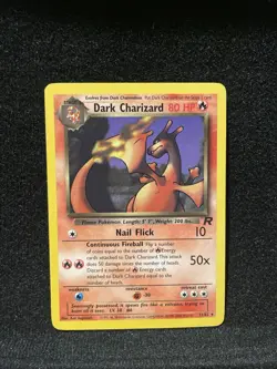 Dark Charizard 21/82 Non-Holo Team Rocket Pokemon Card - Image 3