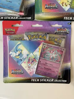 3x Prismatic Evolutions Pokemon TCG Tech Sticker Collection FULL SET - Free Ship - Image 4