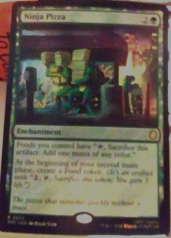 Ninja Pizza (Surge Foil). Commander: Teenage Mutant Ninja Turtles. Free Shippng - Image 1