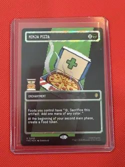 Ninja Pizza (Borderless) (Surge Foil) Commander: Teenage Mutant Ninja Turtles... - Image 1