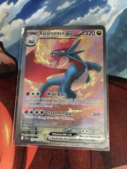 Pokemon TCG Salamence EX Special Illustration Rare Card 187/159 Journey Together - Image 1